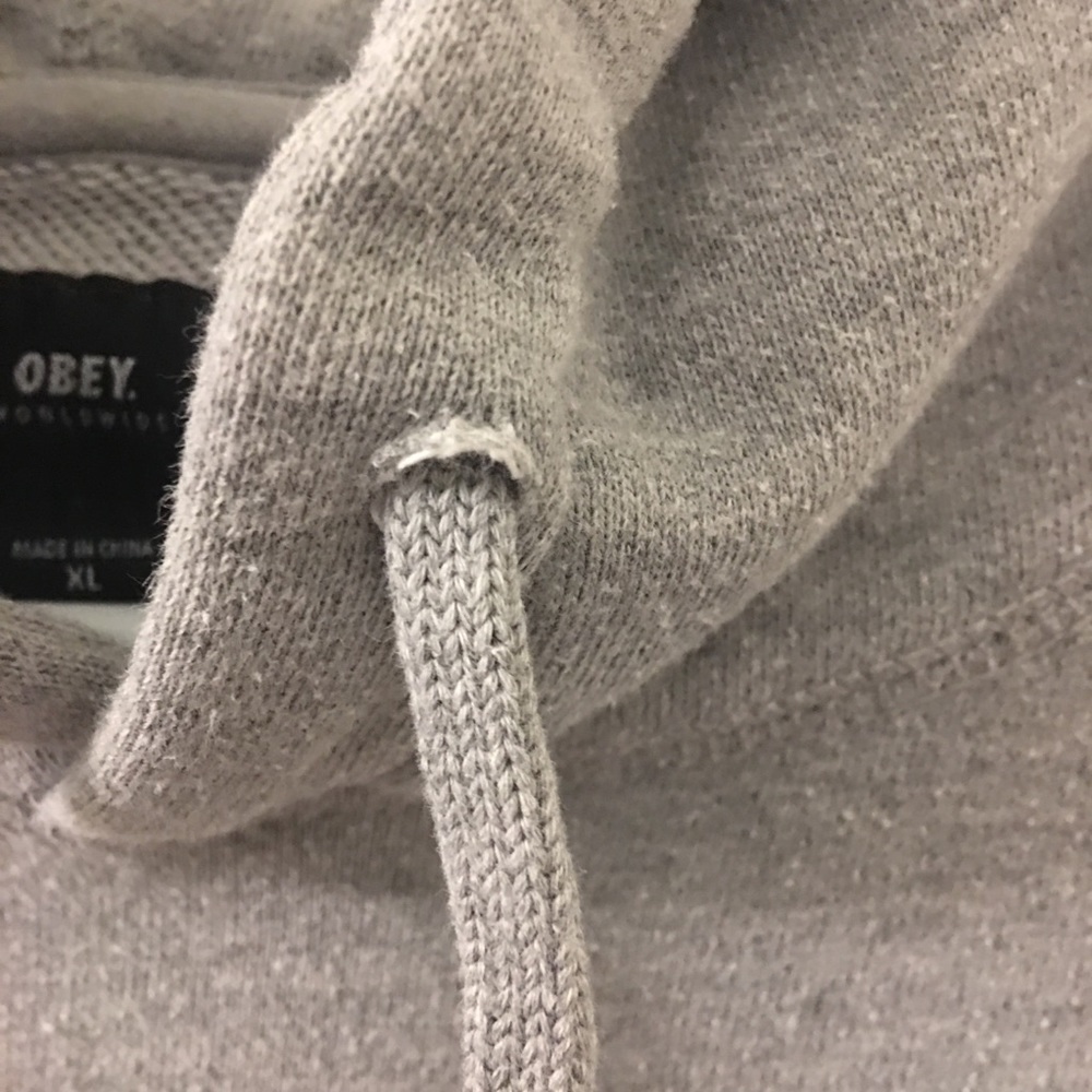 ❌SOLD❌Obey Pullover Hoodie | Gray | Men’s XL - Picture 7 of 8